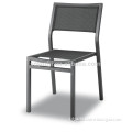 aluminum dining chair in soft sling without armrest and it is for hotel